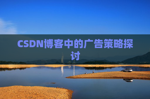 CSDN博客中的广告策略探讨